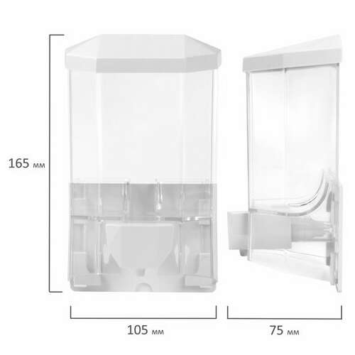  Дозатор для жидкого мыла laima professional original, наливной, 0,5 л, прозрачный, 605772 | Дозаторы для жидкого мыла