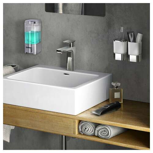  Дозатор для жидкого мыла laima, наливной, 0,48 л, хром, abs-пластик, 605053 | Дозаторы для жидкого мыла