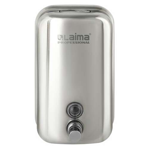  Дозатор для жидкого мыла laima professional inox (гарантия 3 года), 1 л, нержавеющая сталь, зеркальный, 605393 | Дозаторы для жидкого мыла