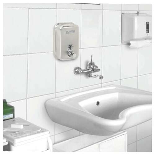  Дозатор для жидкого мыла laima professional inox (гарантия 3 года), 0,5 л, нержавеющая сталь, матовый, 605396 | Дозаторы для жидкого мыла