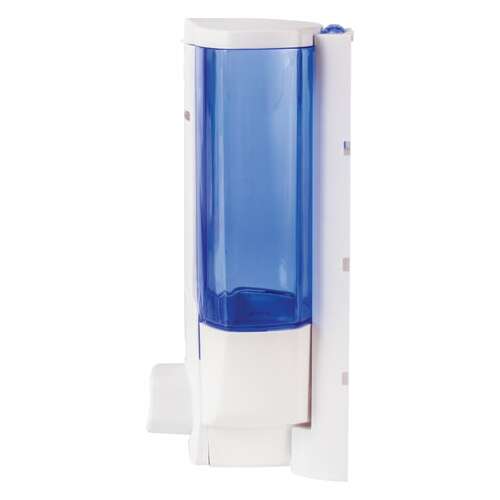  Дозатор для жидкого мыла laima, наливной, 0,38 л., белый (тонированный), abs-пластик, 603921 | Дозаторы для жидкого мыла