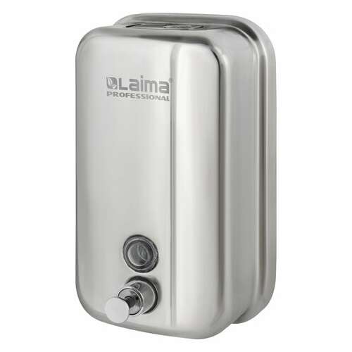  Дозатор для жидкого мыла laima professional inox (гарантия 3 года), 1 л, нержавеющая сталь, зеркальный, 605393 | Дозаторы для жидкого мыла