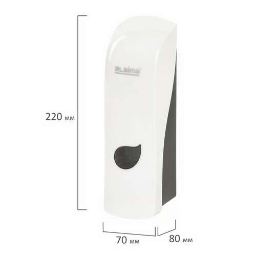  Дозатор для жидкого мыла laima professional eco, наливной, 0,38 л, белый, abs-пластик, 607331 | Дозаторы для жидкого мыла