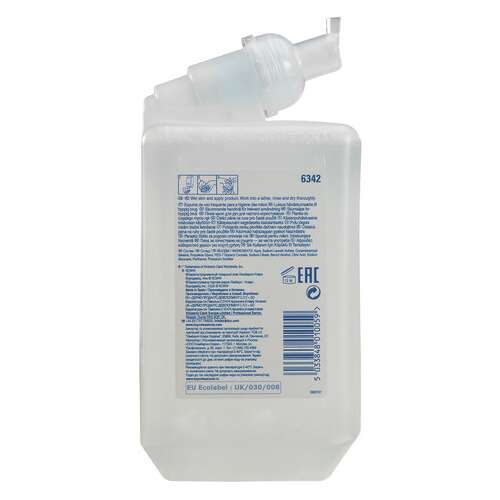Картридж с пенным мылом одноразовый scott "control", 1 л, прозрачный, диспенсер 601541, арт. 6342  Картридж с пенным мылом одноразовый scott "control", 1 л, прозрачный, диспенсер 601541, арт. 6342 | Картриджи с жидким мылом и мылом-пеной