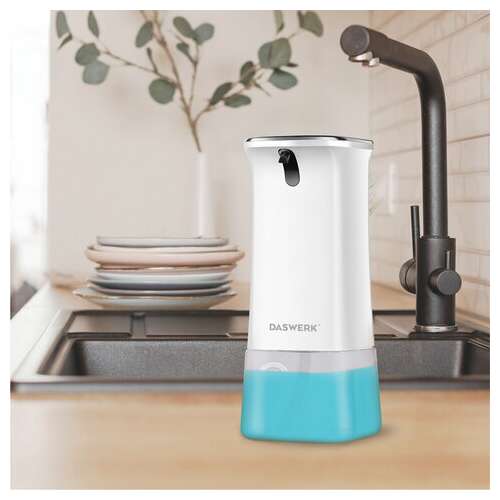  Сенсорный бесконтактный дозатор диспенсер для жидкого мыла/средства для посуды, 350 мл, daswerk, 607845 | Дозаторы для жидкого мыла