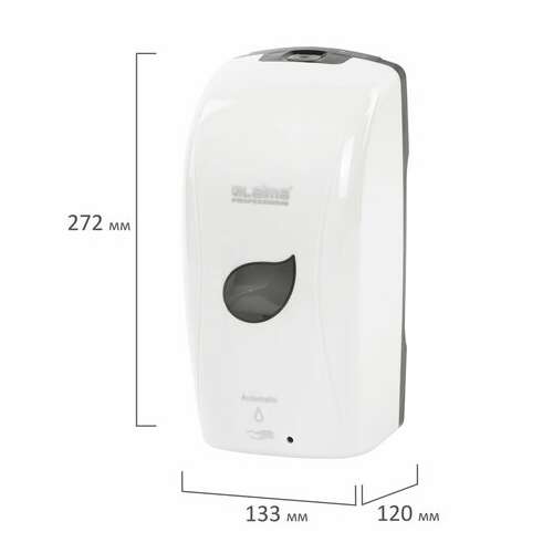  Дозатор для мыла-пены laima professional eco, наливной, сенсорный, 1,3 л, белый, 607330 | Дозаторы для жидкого мыла