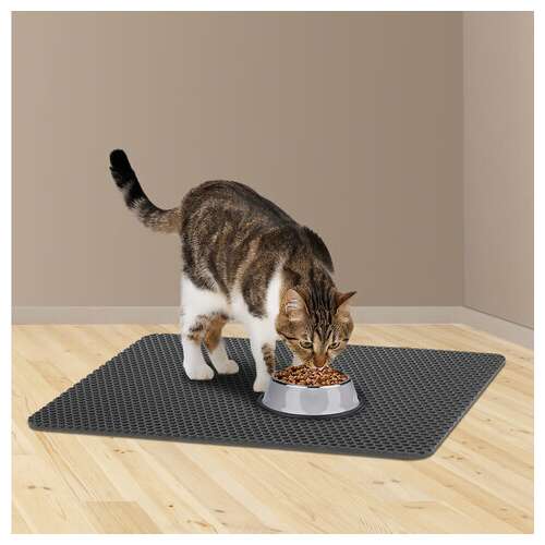  Коврик eva / эва универсальный 35х45 см ячеистый (соты) применим для сушки посуды, кухни, ванной, животных, цвет серый, laima, 608712 | Коврики ячеистые универсальные эва/eva