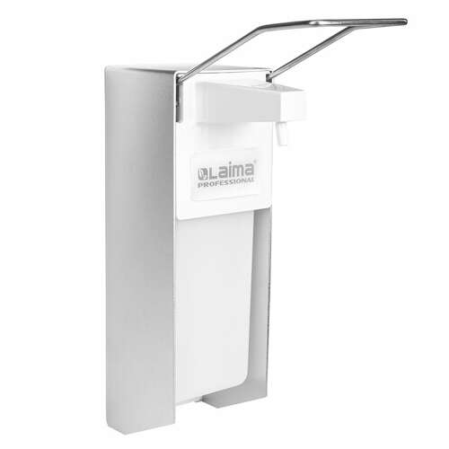  Дозатор локтевой для антисептика и дезинфицирующих средств, с еврофлаконом 1 л, laima, металл, 605707 | Дозаторы локтевые для мыла и антисептиков