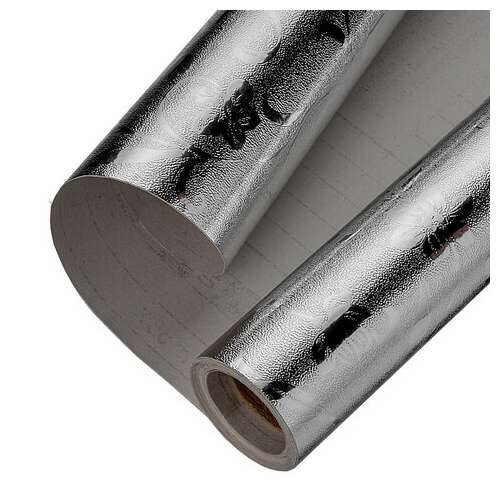  Самоклеящаяся пленка, алюминиевая фольга защитная для кухни/дома, 0,6х3 м, серебро, цветы, daswerk, 607849 | Пленки и покрытия хозяйственные