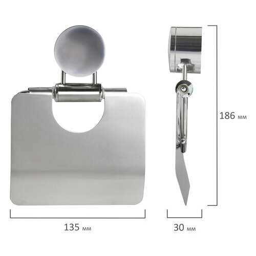  Держатель для туалетной бумаги laima, хромированная сталь, крепление к стене, 607434 | Держатели для бытовой туалетной бумаги