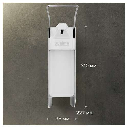 Дозатор локтевой для жидкого мыла и геля-антисептика, с еврофлаконом 1 л, laima, металлический, 605706 | Дозаторы локтевые для мыла и антисептиков