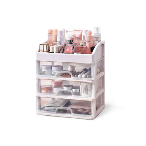 Органайзер для хранения косметики, канцтоваров, мелочей три уровня, 26,6х17*23,5 см, daswerk, 608477 | Органайзеры бытовые для хранения