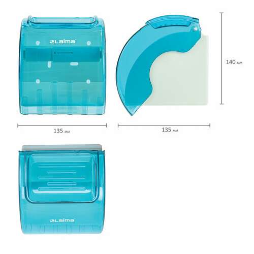  Диспенсер для бытовой туалетной бумаги laima, тонированный голубой, 605043 | Держатели для бытовой туалетной бумаги