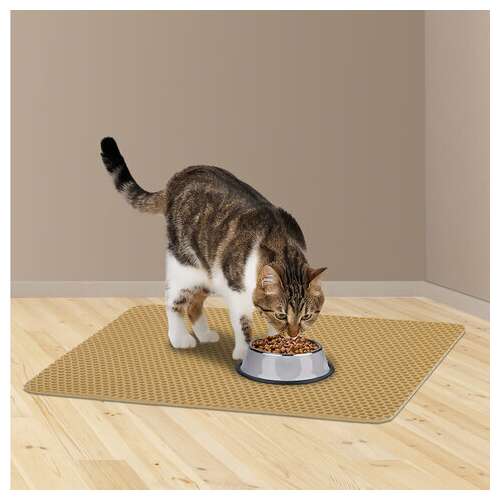  Коврик eva / эва универсальный 35х45 см ячеистый (соты) применим для сушки посуды, кухни, ванной, животных, цвет бежевый laima, 608715 | Коврики ячеистые универсальные эва/eva