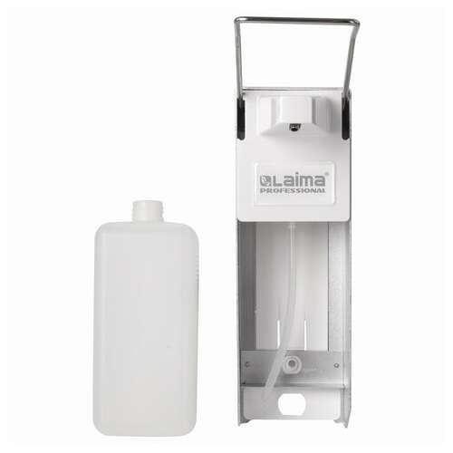  Дозатор локтевой для жидкого мыла и геля-антисептика, с еврофлаконом 1 л, laima, металлический, 605706 | Дозаторы локтевые для мыла и антисептиков