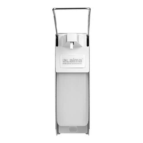  Дозатор локтевой для антисептика и дезинфицирующих средств, с еврофлаконом 1 л, laima, металл, 605707 | Дозаторы локтевые для мыла и антисептиков