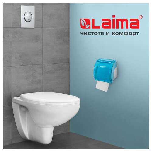  Диспенсер для бытовой туалетной бумаги laima, тонированный голубой, 605043 | Держатели для бытовой туалетной бумаги