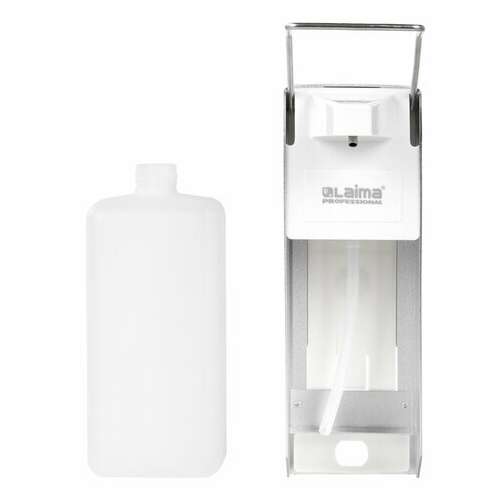  Дозатор локтевой для жидкого мыла и геля-антисептика, с замком и еврофлаконом 1 л, laima, металлический, 607327, x-cl267 | Дозаторы локтевые для мыла и антисептиков