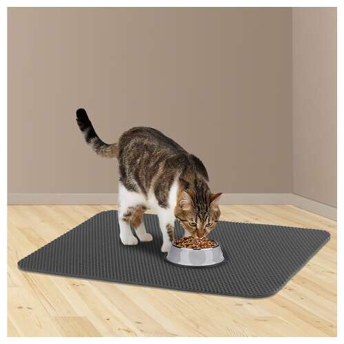  Коврик eva / эва универсальный 50х67см ячеистый (соты) применим для сушки посуды, кухни, ванной, прихожей, животных, цвет серый laima,608713 | Коврики ячеистые универсальные эва/eva