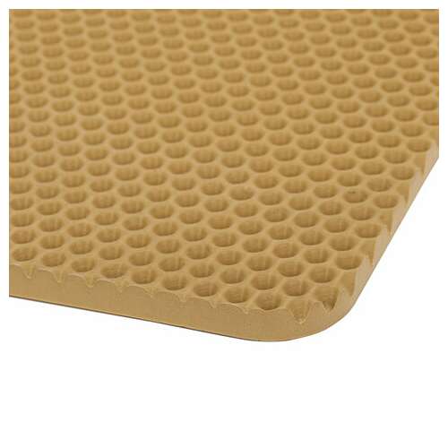  Коврик eva / эва универсальный 35х45 см ячеистый (соты) применим для сушки посуды, кухни, ванной, животных, цвет бежевый laima, 608715 | Коврики ячеистые универсальные эва/eva