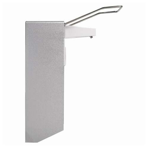  Дозатор локтевой для жидкого мыла и геля-антисептика, с еврофлаконом 1 л, laima, металлический, 605706 | Дозаторы локтевые для мыла и антисептиков