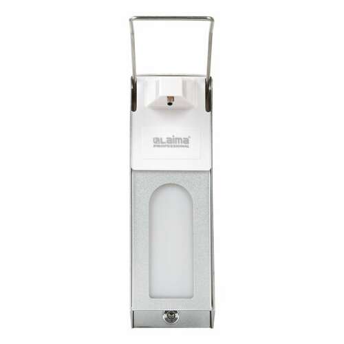  Дозатор локтевой для жидкого мыла и геля-антисептика, с замком и еврофлаконом 1 л, laima, металлический, 607327, x-cl267 | Дозаторы локтевые для мыла и антисептиков