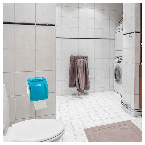  Диспенсер для бытовой туалетной бумаги laima, тонированный голубой, 605043 | Держатели для бытовой туалетной бумаги