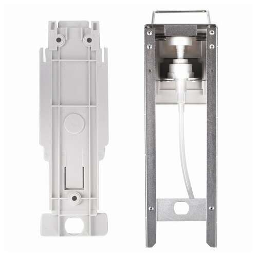  Дозатор локтевой для жидкого мыла и геля-антисептика, с еврофлаконом 1 л, laima, металлический, 605706 | Дозаторы локтевые для мыла и антисептиков