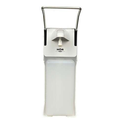  Дозатор локтевой для жидкого мыла и антисептика наливной, 1 л, с еврофлаконом, hor, d004a | Дозаторы локтевые для мыла и антисептиков