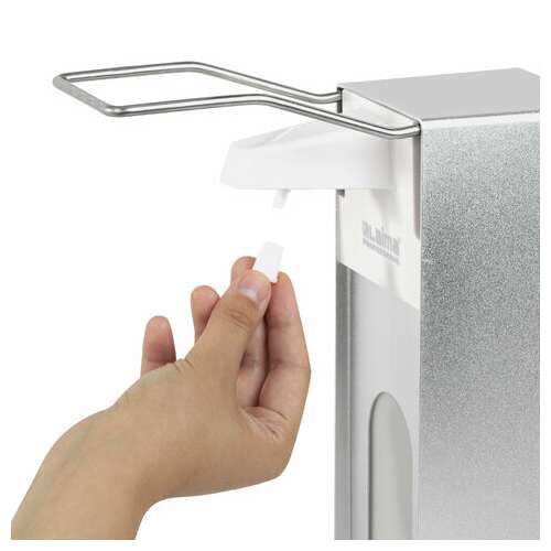 Дозатор локтевой для антисептика и мыла с замком универсальный, с еврофлаконом 1 л, laima, металлический, 607328, x-cl268  Дозатор локтевой для антисептика и мыла с замком универсальный, с еврофлаконом 1 л, laima, металлический, 607328, x-cl268 | Дозаторы локтевые для мыла и антисептиков