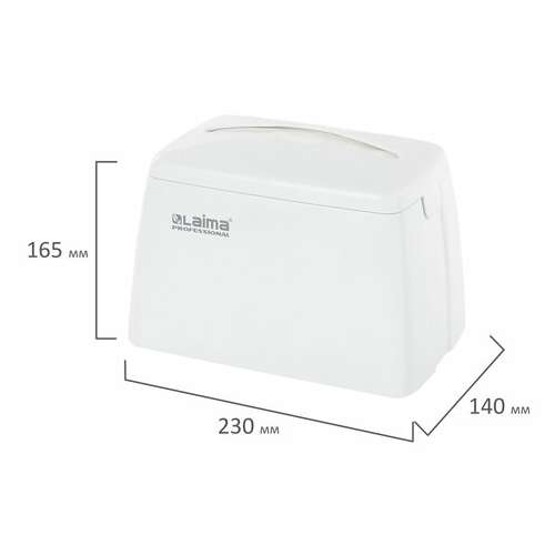  Диспенсер для салфеток laima original (система n4), большой, настольный, белый, 605771 | Диспенсеры для салфеток настольные