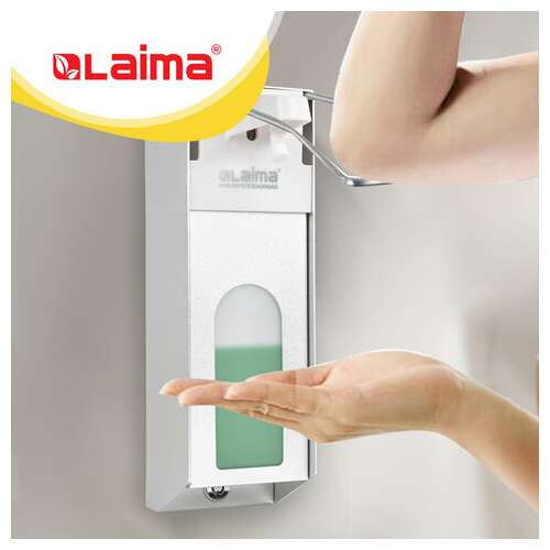 Дозатор локтевой для антисептика и мыла с замком универсальный, с еврофлаконом 1 л, laima, металлический, 607328, x-cl268  Дозатор локтевой для антисептика и мыла с замком универсальный, с еврофлаконом 1 л, laima, металлический, 607328, x-cl268 | Дозаторы локтевые для мыла и антисептиков