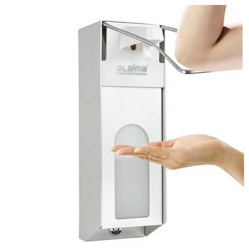 Дозатор локтевой для антисептика и мыла с замком универсальный, с еврофлаконом 1 л, laima, металлический, 607328, x-cl268  Дозатор локтевой для антисептика и мыла с замком универсальный, с еврофлаконом 1 л, laima, металлический, 607328, x-cl268 | Дозаторы локтевые для мыла и антисептиков